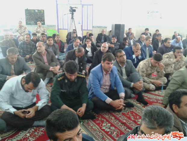 برگزاری یادواره شهدای بمباران هوایی و 18 شهید گردان 502 محرم شهرستان آبدانان
