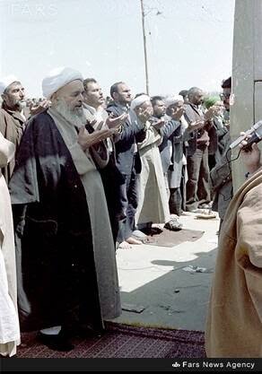 الشهيد سيد علي اندرزكو وشهيد المحراب اية الله الشيخ محمد صدوقي والشهيد الطيار محمد نوجه والشهيد الطيار عباس دوران