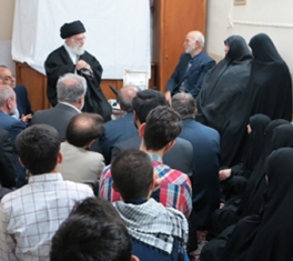 Ayatollah Khamenei pays Nowruz visit to a martyr's family in Mashhad Ayatollah Khamenei pays Nowruz visit to a martyr's family in Mashhad