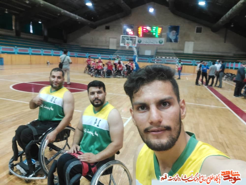 مسابقات دوستانه تیم جانبازان و معلولین قمی با تیم ملی جانبازان ایران در قم برگزار شد