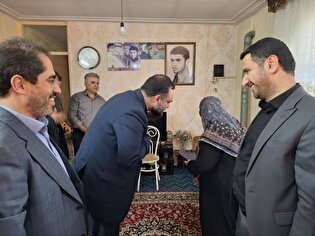 دیدار با مادر شهید غلامرضا عطایی در رودبار
