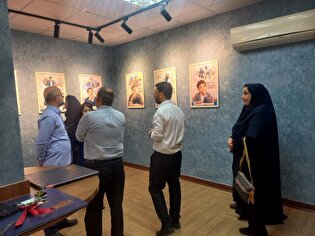 بازدید همکاران میراث فرهنگی از نگارخانه شهدای...
