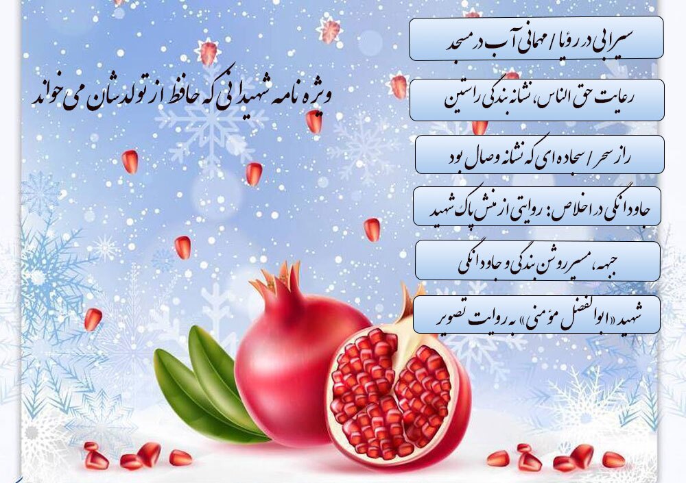 ویژه‌نامه الکترونیکی «شهیدانی که حافظ از تولدشان می‌خواند»